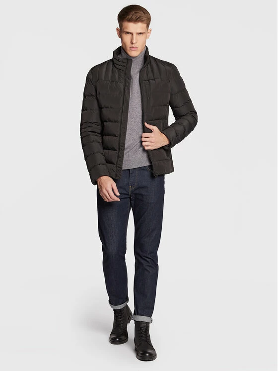 Νέος 😉 Προϋπολογισμός 🥰 Geox Άνδρες Πουπουλένια Μπουφάν Μπουφάν πουπουλένιο Hilstone M2628D T2941 F9000 Μαύρο Regular Fit 😉 ✨ - Image 2