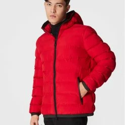 Το φθηνότερο 🛒 Πολύ καλή προσφορά 😍 Geox Άνδρες Πουπουλένια Μπουφάν Μπουφάν πουπουλένιο Spherica M2629C T2961 F7115 Κόκκινο Regular Fit 🧨 🥰