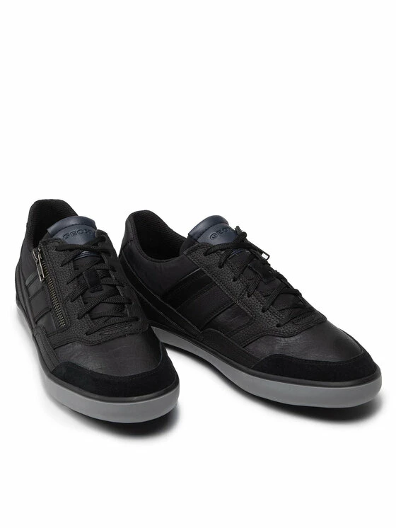 Ολοκαίνουργιο 🛒 Νέος 🎁 Geox Άνδρες Ψηλά Αθλητικά Αθλητικά U Elver A U16BCA 0PTBU C9999 Μαύρο 😍 🌟 - Image 5