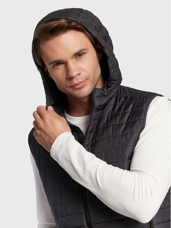 Best Pirce 😍 Εκπτωση 🎉 Geox Άνδρες Γιλέκα Γιλέκο Wilmer M2622B T2920 F1624 Σκούρο μπλε Regular Fit 🌟 🎁 - Image 4