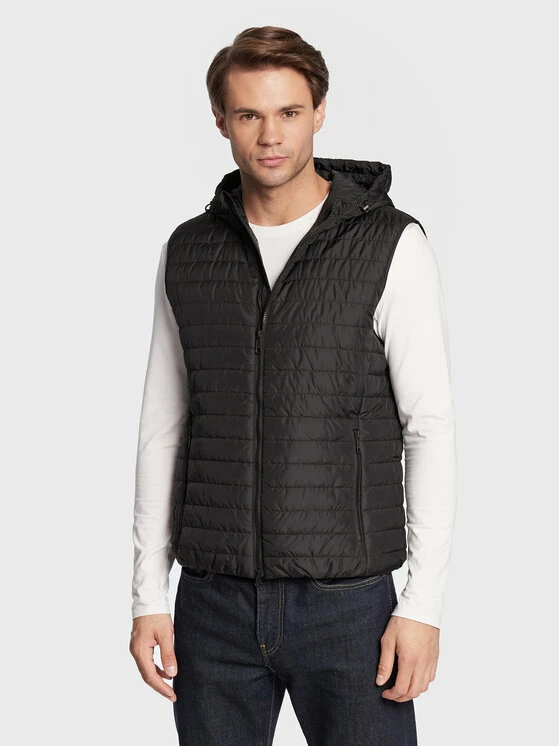 ΧΟΝΔΡΙΚΟ ΕΜΠΟΡΙΟ 🤩 Τοπ 10 💯 Geox Άνδρες Γιλέκα Γιλέκο Wilmer M2622B T2920 F9000 Μαύρο Regular Fit 🤩 🎉