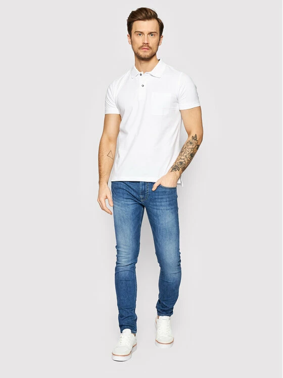 Flash Sale 🔔 Προώθηση 🎉 Geox Άνδρες Μπλούζες Polo Polo Sustainable M2510K T2649 F1492 Λευκό Regular Fit 😍 🎉 - Image 2