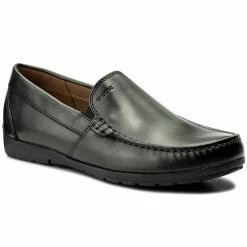 Ολοκαίνουργιο ❤️ Flash Sale ✨ Geox Άνδρες Μοκασίνια U Siron W C U34R1C 00043 C9999 Μαύρο ✨ ✔️