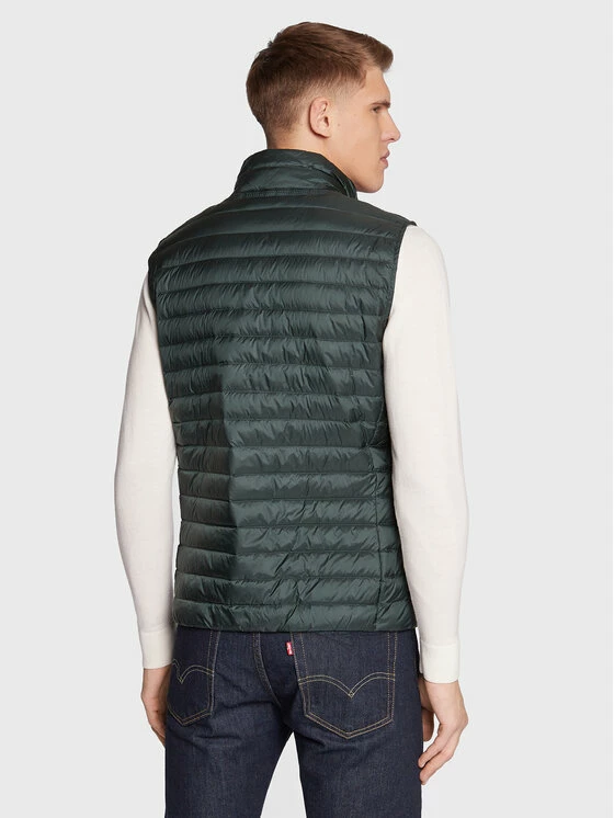 Νέος ❤️ Ολοκαίνουργιο ✔️ Geox Άνδρες Γιλέκα Γιλέκο Dereck M2625C T2562 F3251 Πράσινο Regular Fit 💯 🥰 - Image 3