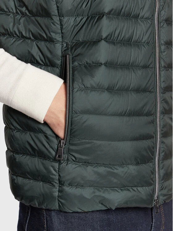 Νέος ❤️ Ολοκαίνουργιο ✔️ Geox Άνδρες Γιλέκα Γιλέκο Dereck M2625C T2562 F3251 Πράσινο Regular Fit 💯 🥰 - Image 5