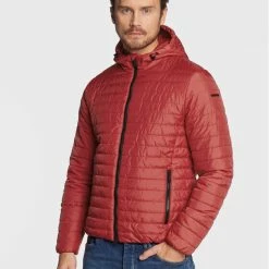 Τοπ 10 ⭐ Φτηνός 🎉 Geox Άνδρες Πουπουλένια Μπουφάν Μπουφάν πουπουλένιο Wilmer M2622J T2920 F7115 Κόκκινο Regular Fit 🧨 👍
