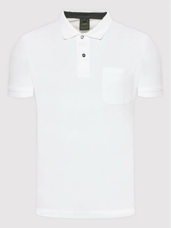 Flash Sale 🔔 Προώθηση 🎉 Geox Άνδρες Μπλούζες Polo Polo Sustainable M2510K T2649 F1492 Λευκό Regular Fit 😍 🎉 - Image 5