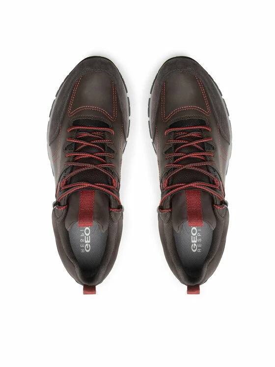 Flash Sale 🧨 Προώθηση ⭐ Geox Άνδρες Ψηλά Αθλητικά Αθλητικά U Delray B Abx C U260MC 0ME22 C6024 Καφέ 🛒 💯 - Image 5