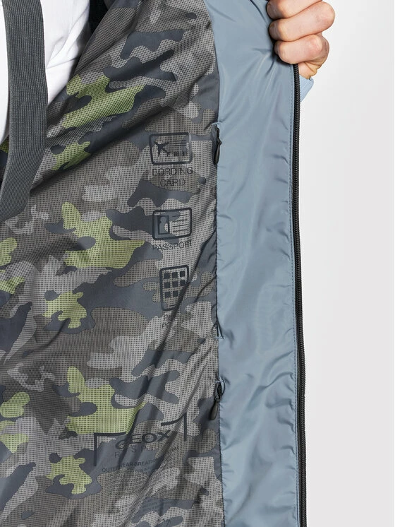 Προώθηση 🥰 Καλύτερη πώληση 🧨 Geox Άνδρες Μεταβατικά Μπουφάν Μπουφάν μεταβατικό Leitan M2521T-T2924 F4561 Μπλε Regular Fit 💯 🧨 - Image 6