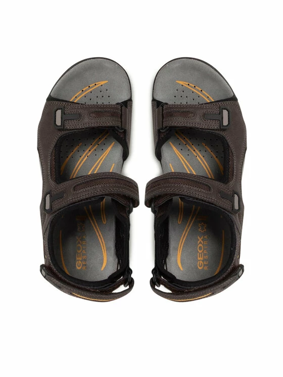Ολοκαίνουργιο 🥰 Προϋπολογισμός ❤️ Geox Άνδρες Σανδάλια U Tevere B U259CB 0EK14 C6009 Καφέ 🥰 ✔️ - Image 6
