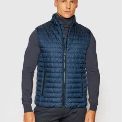 Εξοδος 🧨 Καλύτερες κριτικές για 👍 Geox Άνδρες Γιλέκα Γιλέκο Wilmer M1421G T2606 F4491 Σκούρο μπλε Regular Fit 😉 🎁