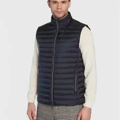 Συμφωνίες 🎁 Προϋπολογισμός 😍 Geox Άνδρες Γιλέκα Γιλέκο Dereck M2625C T2562 F1624 Σκούρο μπλε Regular Fit 🌟 👏