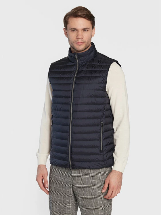 Συμφωνίες 🎁 Προϋπολογισμός 😍 Geox Άνδρες Γιλέκα Γιλέκο Dereck M2625C T2562 F1624 Σκούρο μπλε Regular Fit 🌟 👏