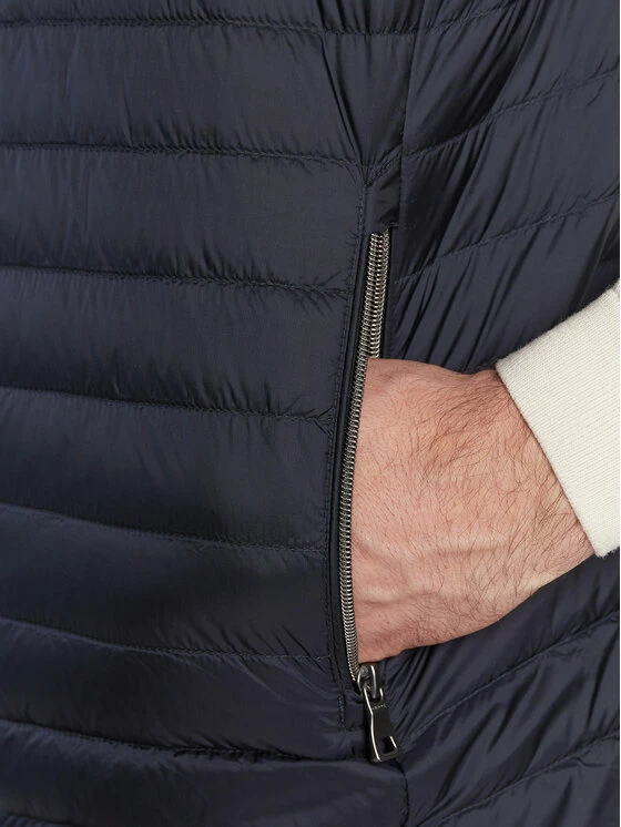 Συμφωνίες 🎁 Προϋπολογισμός 😍 Geox Άνδρες Γιλέκα Γιλέκο Dereck M2625C T2562 F1624 Σκούρο μπλε Regular Fit 🌟 👏 - Image 5