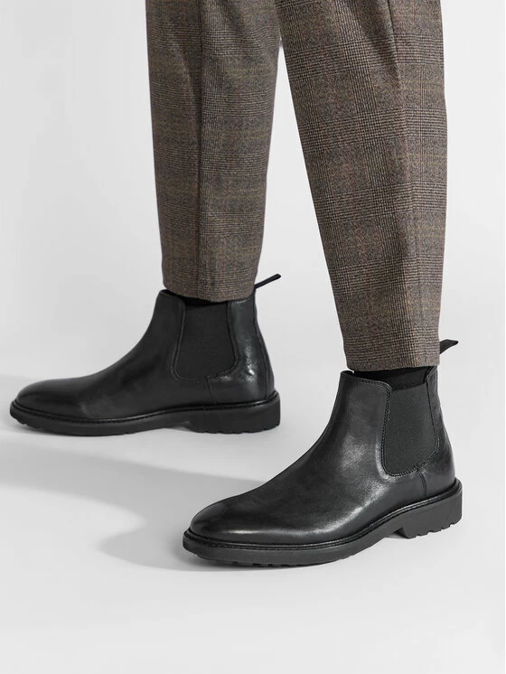 ΧΟΝΔΡΙΚΟ ΕΜΠΟΡΙΟ 😉 Τοπ 10 🎁 Geox Άνδρες Chelsea 🥾 🥾 Boots Μποτάκια με λάστιχο U Cannaregio B U26DRB 00046 C9999 Μαύρο ❤️ ✔️ - Image 6