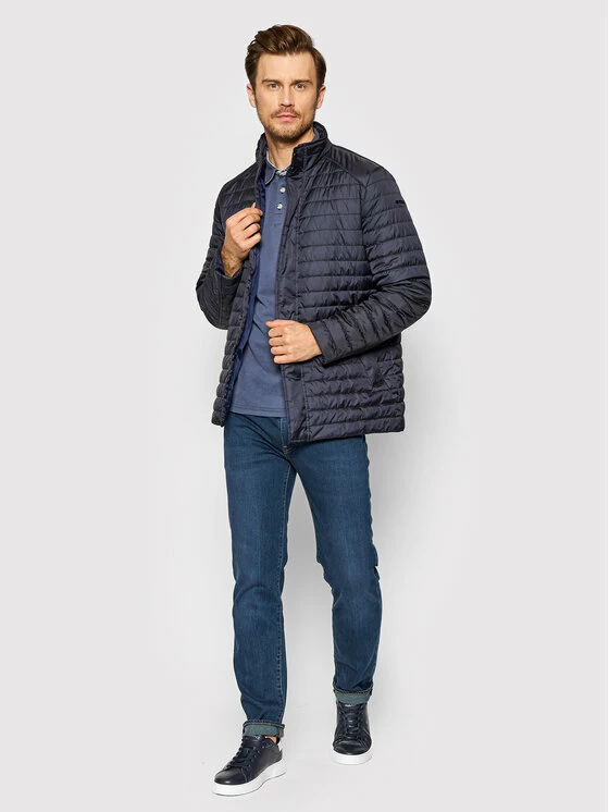 Η καλύτερη συμφωνία 🔥 Προϋπολογισμός ✨ Geox Άνδρες Πουπουλένια Μπουφάν Μπουφάν πουπουλένιο Wilmer M2523J-T2920 F1624 Σκούρο μπλε Regular Fit 🌟 🥰 - Image 2