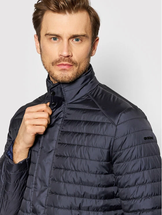 Η καλύτερη συμφωνία 🔥 Προϋπολογισμός ✨ Geox Άνδρες Πουπουλένια Μπουφάν Μπουφάν πουπουλένιο Wilmer M2523J-T2920 F1624 Σκούρο μπλε Regular Fit 🌟 🥰 - Image 4