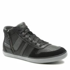 Ολοκαίνουργιο ❤️ Εξοδος ✔️ Geox Άνδρες Ψηλά Αθλητικά Αθλητικά U Elver A U26BCA 0PT22 C9999 Μαύρο 💯 🌟