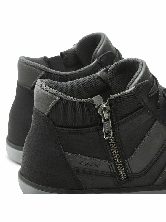 Ολοκαίνουργιο ❤️ Εξοδος ✔️ Geox Άνδρες Ψηλά Αθλητικά Αθλητικά U Elver A U26BCA 0PT22 C9999 Μαύρο 💯 🌟 - Image 5