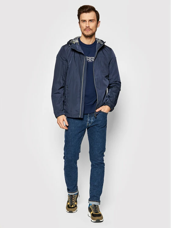 Best Pirce 👍 Πολύ καλή προσφορά ✨ Geox Άνδρες Μεταβατικά Μπουφάν Μπουφάν μεταβατικό Leitan M2521T-T2924 F4491 Σκούρο μπλε Regular Fit 🤩 💯 - Image 2