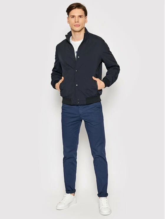 ΧΟΝΔΡΙΚΟ ΕΜΠΟΡΙΟ 😀 Νέος ✨ Geox Άνδρες Μπουφάν Bomber Μπόμπερ μπουφάν Mooner M2520R T2629 F1624 Σκούρο μπλε Regular Fit 🥰 ⭐ - Image 2