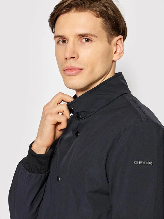 ΧΟΝΔΡΙΚΟ ΕΜΠΟΡΙΟ 😀 Νέος ✨ Geox Άνδρες Μπουφάν Bomber Μπόμπερ μπουφάν Mooner M2520R T2629 F1624 Σκούρο μπλε Regular Fit 🥰 ⭐ - Image 4