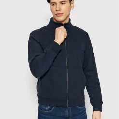 Το φθηνότερο 🥰 Best Pirce 🔥 Geox Άνδρες Μπλούζες Με Φερμουάρ Μπλούζα M2510M T2933 F4386 Σκούρο μπλε Regular Fit ✔️ ✔️