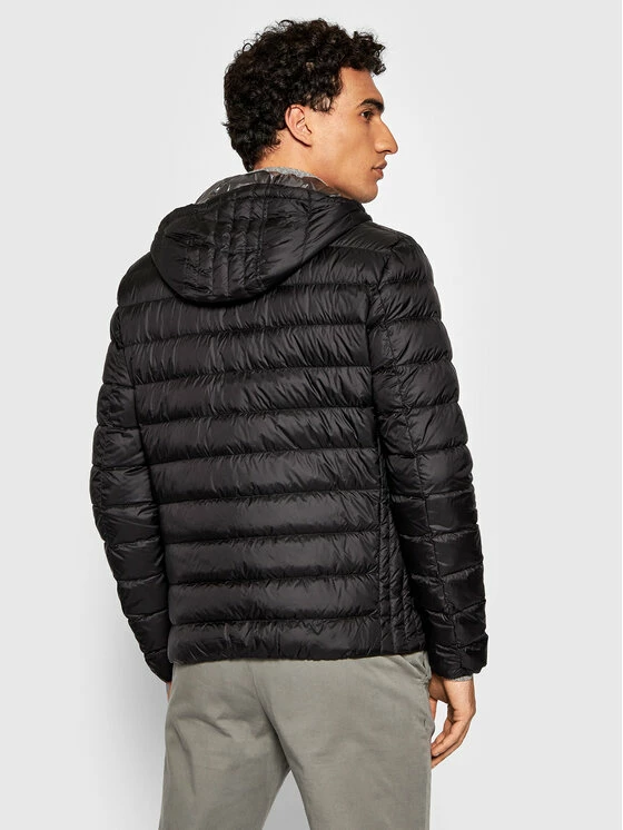 Νέος 😍 Το φθηνότερο 🎉 Geox Άνδρες Πουπουλένια Μπουφάν Μπουφάν πουπουλένιο Dereck M1425B T2562 F9000 Μαύρο Regular Fit 🎉 🔔 - Image 3