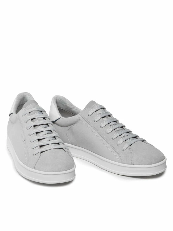 Τοπ 10 ❤️ Νέος 🎉 Geox Άνδρες Ψηλά Αθλητικά Αθλητικά U Pieve B U25ETB 01022 C0742 Ασημί 🔔 🎁 - Image 5