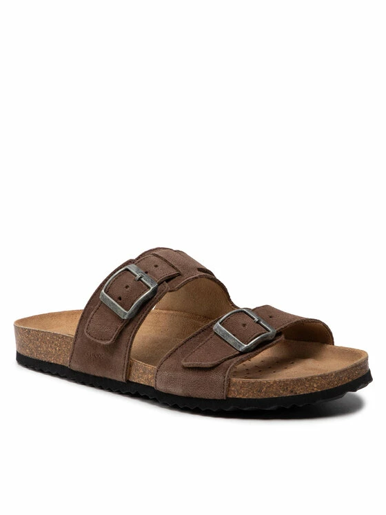 Κουπόνι 🧨 Νέος 🥰 Geox Άνδρες Παντόφλες U 🩴 🩴 Sandal Ghita E U159VE 00022 C1018 Καφέ 🧨 ✨