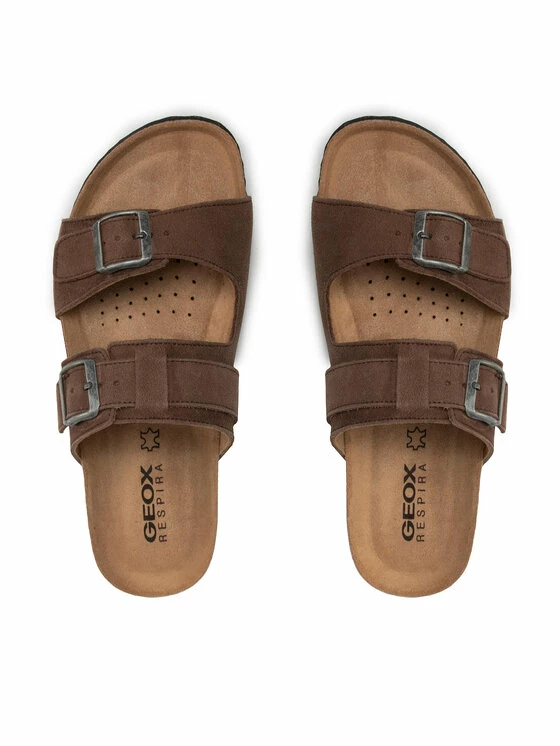 Κουπόνι 🧨 Νέος 🥰 Geox Άνδρες Παντόφλες U 🩴 🩴 Sandal Ghita E U159VE 00022 C1018 Καφέ 🧨 ✨ - Image 6