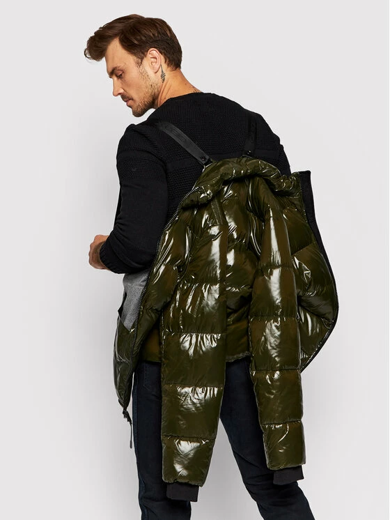 Προϋπολογισμός 😉 Τοπ 10 😍 Geox Άνδρες Πουπουλένια Μπουφάν Μπουφάν πουπουλένιο Sile M1428J T2903 F3351 Πράσινο Regular Fit ⌛ 🥰 - Image 4