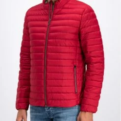 Το φθηνότερο 🎁 Εκπτωση 🧨 Geox Άνδρες Πουπουλένια Μπουφάν Μπουφάν πουπουλένιο M Warrens Short Jkt M9225D T2449 F4386 Κόκκινο Regular Fit 🧨 ⭐