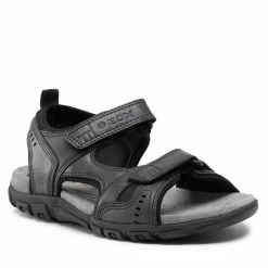 Φτηνός 😀 Εκπτωση ✔️ Geox Άνδρες Σανδάλια U S.Strada A U4224A 000ME C9999 Μαύρο ✨ 🧨