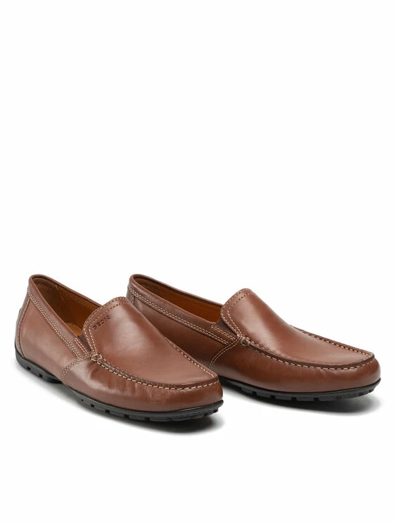 Προώθηση ⌛ Ολοκαίνουργιο 💯 Geox Άνδρες Μοκασίνια U Moner V U1144V 00039 C6010 Καφέ 🔥 🎉 - Image 5