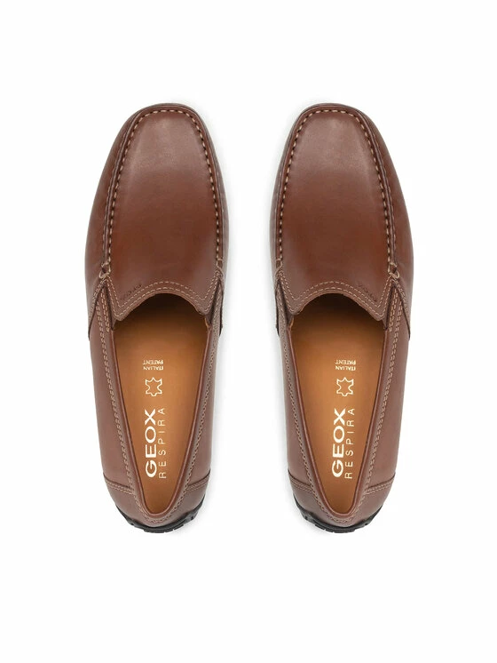 Προώθηση ⌛ Ολοκαίνουργιο 💯 Geox Άνδρες Μοκασίνια U Moner V U1144V 00039 C6010 Καφέ 🔥 🎉 - Image 6