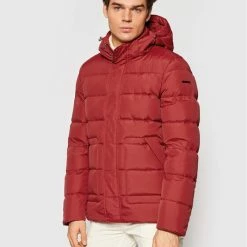 ΧΟΝΔΡΙΚΟ ΕΜΠΟΡΙΟ 😍 Προώθηση 👏 Geox Άνδρες Πουπουλένια Μπουφάν Μπουφάν πουπουλένιο Nettuno M1426J T2678 F7207 Κόκκινο Regular Fit 👍 😍
