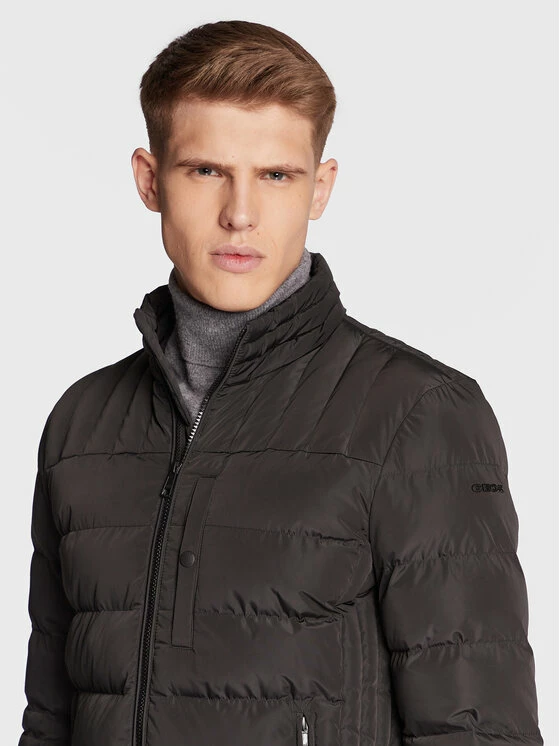 Νέος 😉 Προϋπολογισμός 🥰 Geox Άνδρες Πουπουλένια Μπουφάν Μπουφάν πουπουλένιο Hilstone M2628D T2941 F9000 Μαύρο Regular Fit 😉 ✨ - Image 4