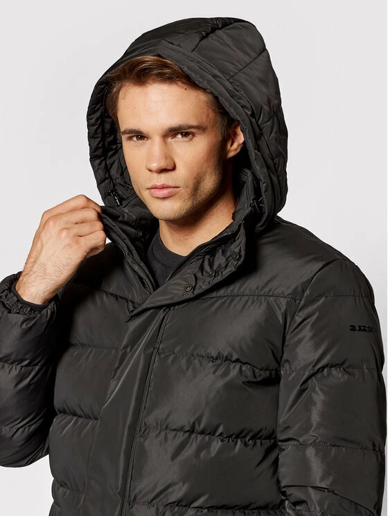 Προώθηση 👏 Τοπ 10 🎁 Geox Άνδρες Πουπουλένια Μπουφάν Μπουφάν πουπουλένιο Hilstone M1428C T2666 F9000 Μαύρο Regular Fit ✔️ 🛒 - Image 5