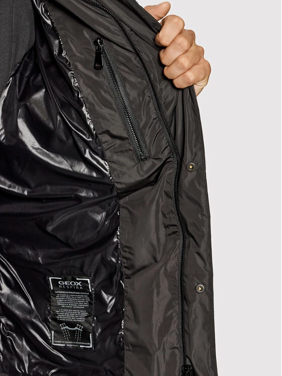 Προώθηση 👏 Τοπ 10 🎁 Geox Άνδρες Πουπουλένια Μπουφάν Μπουφάν πουπουλένιο Hilstone M1428C T2666 F9000 Μαύρο Regular Fit ✔️ 🛒 - Image 6