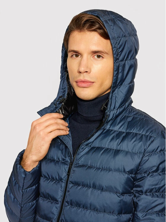 Συμφωνίες ✨ Κουπόνι ✔️ Geox Άνδρες Πουπουλένια Μπουφάν Μπουφάν πουπουλένιο Dereck M1425E T2873 F4491 Σκούρο μπλε Regular Fit 🔔 ❤️ - Image 4