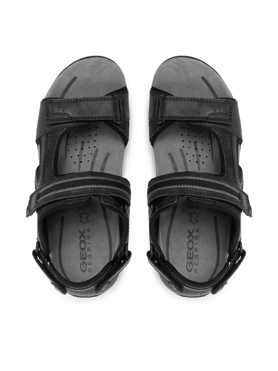 Ολοκαίνουργιο 🎁 Το φθηνότερο ❤️ Geox Άνδρες Σανδάλια U S.Strada C U2524C 0ME50 C9999 Μαύρο 💯 🔔 - Image 6