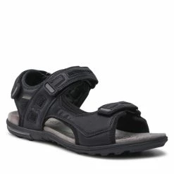 Best Pirce 🧨 Ολοκαίνουργιο ⭐ Geox Άνδρες Σανδάλια U Tevere B U259CB 0EK14 C9999 Μαύρο 💯 👏