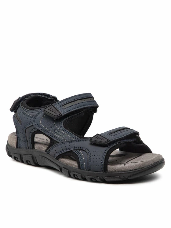 Κουπόνι 😉 Το φθηνότερο 🛒 Geox Άνδρες Σανδάλια U S.Strada D U8224D 0BC50 C4422 Σκούρο μπλε 😍 ✨