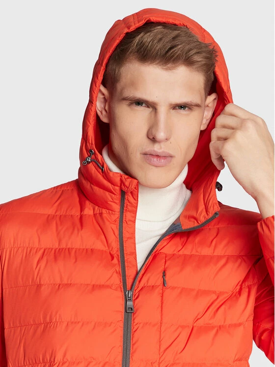 Συμφωνίες ❤️ Αγορά 😍 Geox Άνδρες Πουπουλένια Μπουφάν Μπουφάν πουπουλένιο M2628A T2937 F7415 Πορτοκαλί Regular Fit 👏 😉 - Image 4