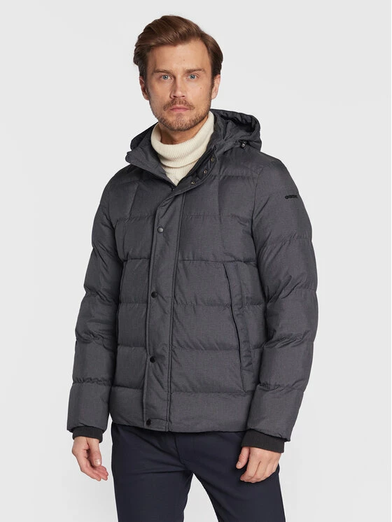 Φτηνός 🌟 Καλύτερες κριτικές για 🤩 Geox Άνδρες Πουπουλένια Μπουφάν Μπουφάν πουπουλένιο Sanford M2628U T2667 F1620 Γκρι Regular Fit 🎁 🥰