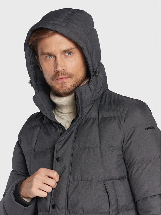 Φτηνός 🌟 Καλύτερες κριτικές για 🤩 Geox Άνδρες Πουπουλένια Μπουφάν Μπουφάν πουπουλένιο Sanford M2628U T2667 F1620 Γκρι Regular Fit 🎁 🥰 - Image 5