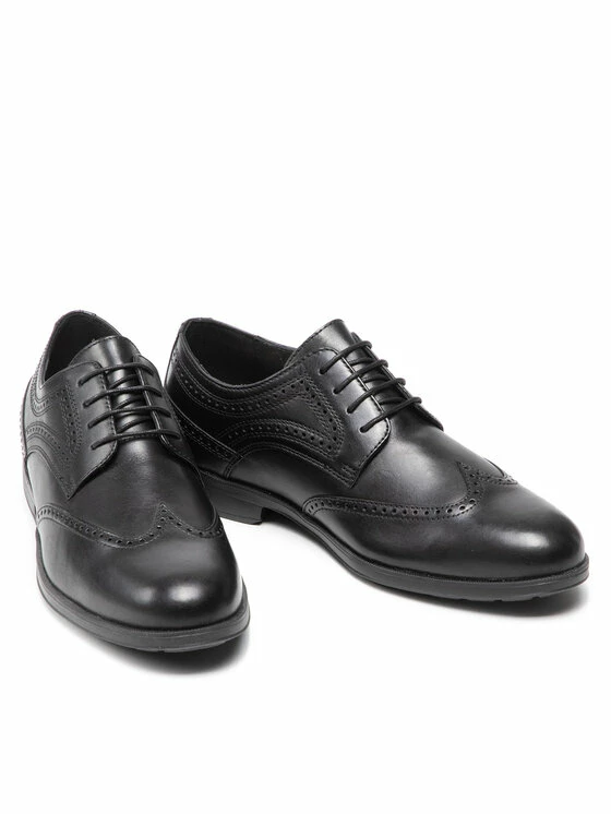 Καλύτερη πώληση 👍 Flash Sale ⌛ Geox Άνδρες Κλειστά Παπούτσια Επίσημα Κλειστά παπούτσια U Hilstone Wide A U045DA 00043 C9999 Μαύρο ⌛ 🌟 - Image 5