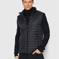 Προώθηση 💯 Αγορά 🥰 Geox Άνδρες Γιλέκα Γιλέκο Wilmer M2523G-T2920 Σκούρο μπλε Regular Fit 🧨 🔔