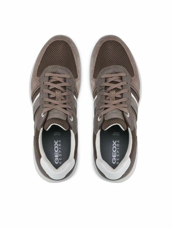 Νέος 😉 Νέος 🛒 Geox Άνδρες Ψηλά Αθλητικά Αθλητικά U Damiano A U25ANA 0EK14 C1018 Καφέ 🔥 🎁 - Image 6